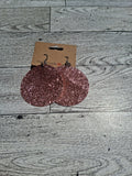 Pink circle earring