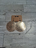Gold circle earring