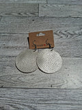White circle earring
