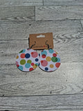 Dot circle earring