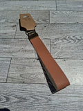 Brown/brass 6" keychain