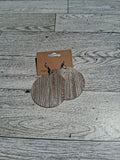 Beige circle earring