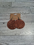 Copper circle earring